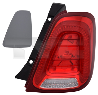 Stopuri spate TYC Lampa spate Dreapta FIAT 500 0.9-Electric 07.07- fara suport bec Rosu Dreapta