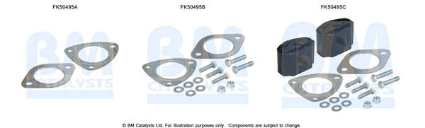 Set montare sistem evacuare Opel Insignia A Country 2.0D 07.08-03.17 BM Catalysts