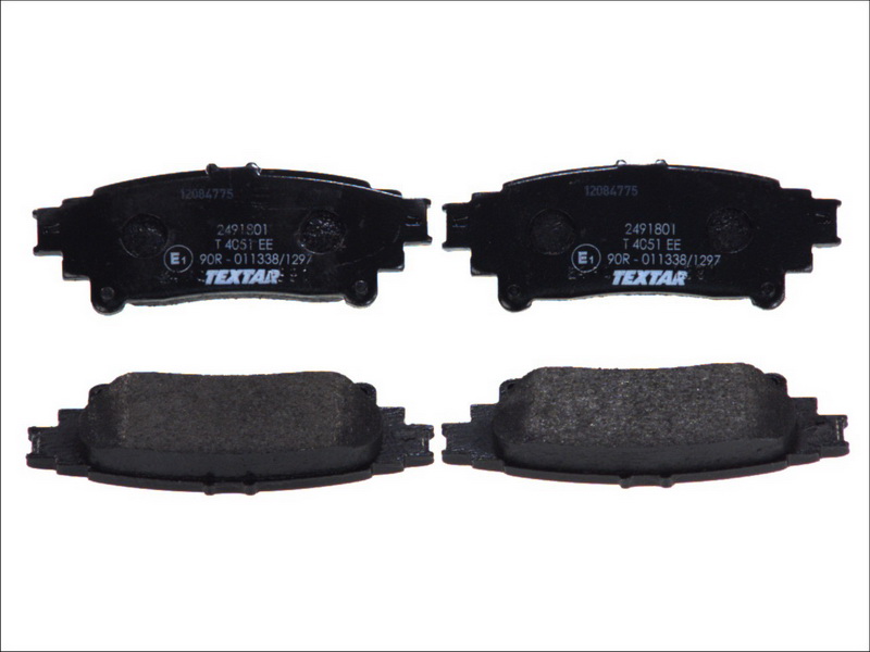 Set placute frana spate TEXTAR Lexus IS II RX Toyota Highlander Kluger Mirai Prius Plus 1.8H-Electric 12.08- 115.1x45.6x15.0 mm