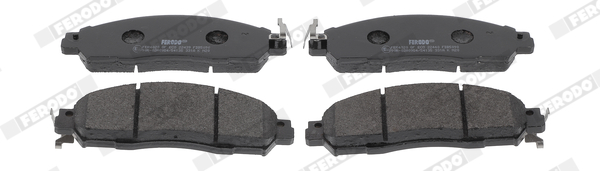 Set placute frana fata Nissan Navara NP300 Renault Alaskan 2.3D 01.15- Ferodo inaltime 54.3mm latime 169.0mm grosime 16.8mm