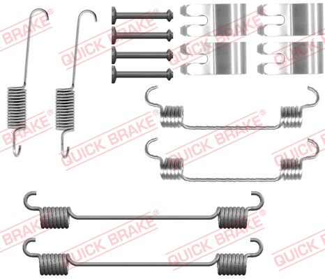 Set accesorii sabot frână QUICK BRAKE Nissan Micra V 0.9/1.0/1.5D 12.16-