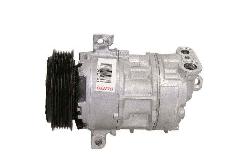 Compresor aer condiționat DENSO FIAT BRAVO II LANCIA DELTA III 1.9D/2.0D 09.08-12.14 12V 3 găuri 6 caneluri R134a 110mm 80ml PAG 46