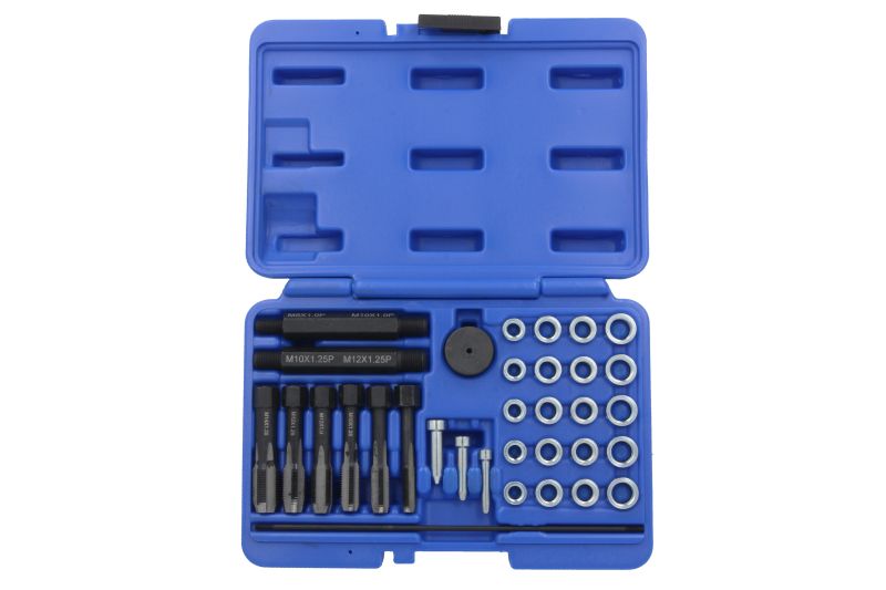 Kit reparatie filet actionare manuala dimensiune filet M10x1,0 M10x1,25 M12x1,0 M12x1,25 M14x1,25 M8x1,0 mm PROFITOOL