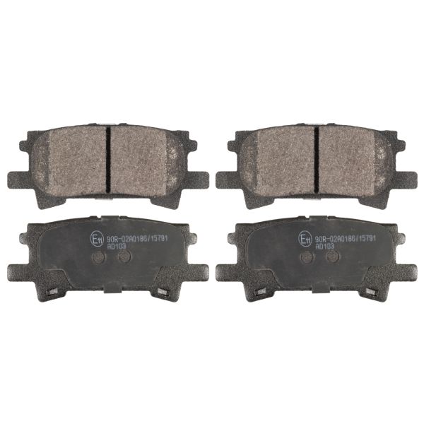 Set plăcuțe frână spate BLUE PRINT Lexus RX Toyota Highlander Kluger 2.4-3.5 09.00-12.08 43.8mm 101.8mm 15.4mm