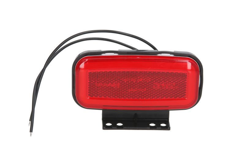 Lumina de clarificare LED WAS roșu, 12/24V, înălțime 56mm, lățime 117mm, adâncime 20mm, lungime cablu 220mm, cu umeraș