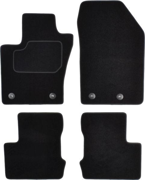 Covoras podea textil MAMMOOTH velours negru 4 buc fata/spate compatibil FIAT 500X 09.14- Sedan