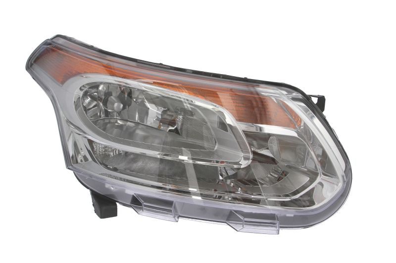 Far Dreapta DEPO Lampa Frontala Electric Cromat Portocaliu H1/H21W/H7/W5W Citroen C3 Picasso