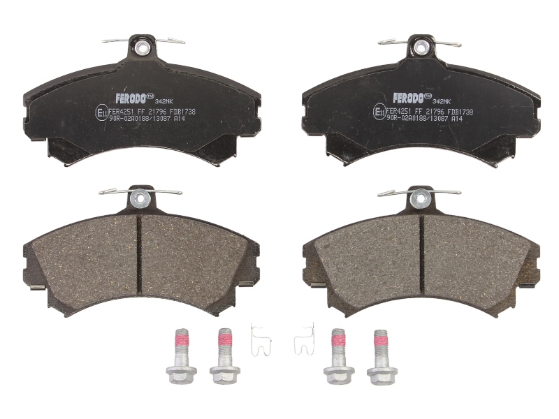 Set placute frana Fata cu lacat suruburi ghidare etrier Mitsubishi Colt CZC VI Colt VI Smart Forfour 1.1-1.5D 01.04-06.12