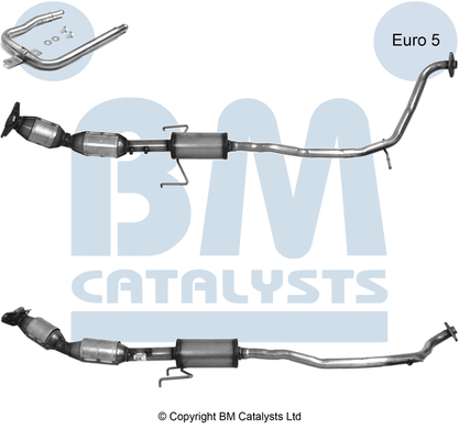 Convertor catalitic EURO 5 dedicat Toyota Prius 1.8H 06.08- BM CATALYSTS emisii EURO 5 benzina 1800.0 cm³