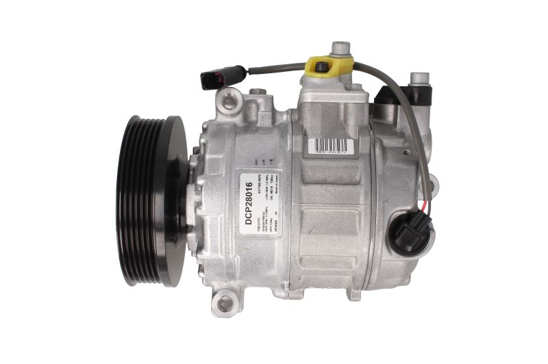 Compresor aer condiționat DENSO 7SEU17C Porsche 911 3.6/3.8 03.06-12.11, 12V, R134a, 138mm înălțime, 226.4mm lungime, 120mm fulie, 6 caneluri