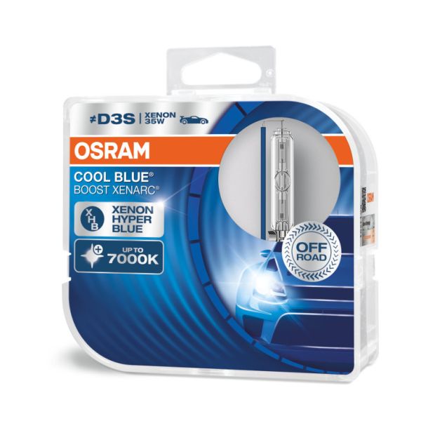 Bec far faza lunga OSRAM D3S 85V 35W PK32D-5 Cool Blue Boost 7000K 2 bucăți xenon fără certificare aprobare