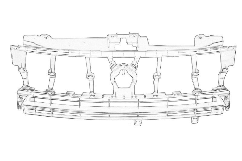 Suport Grila Radiator OE PEUGEOT CITROEN JUMPY 04.16- Caroserie Grila Radiator