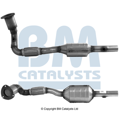 Convertor catalitic oval EURO 4 OPEL ZAFIRA B 2.2 07.05-12.12 BM CATALYSTS benzina omologare E9-103R montare inclusa