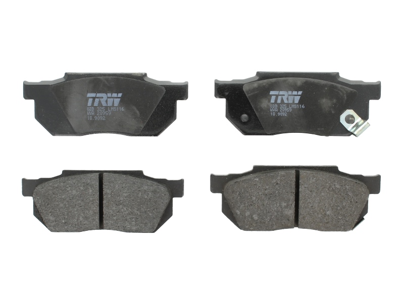 Set placute frana Fata TRW HONDA ACCORD II CIVIC III IV V CRX II PRELUDE II 1.3-1.8 09.83-11.95 Inaltime 45mm Latime 116mm Grosime 15mm