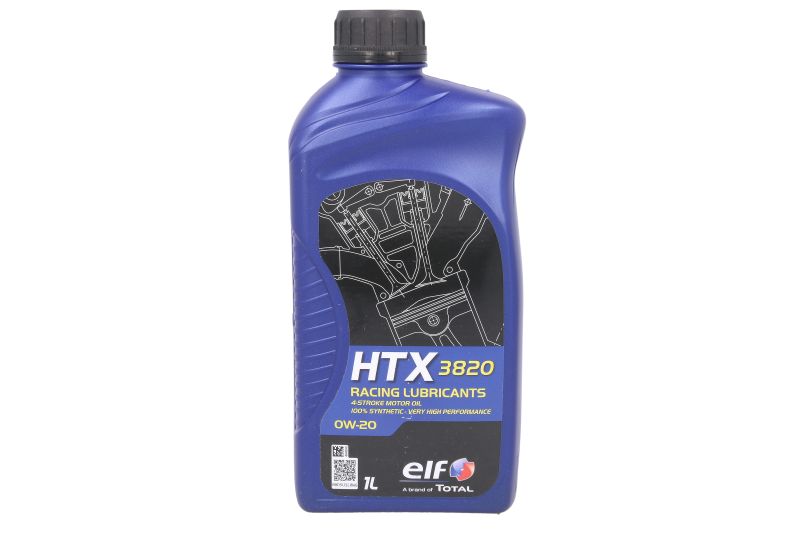 Ulei de motor ELF HTX 3820 0W20 1L sintetic motociclete 1.0l 4T competitive distanțe scurte