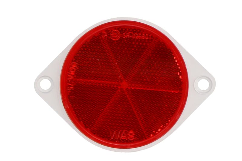 Reflector circulară WAS WS ochi roșii alb caroserie iluminare lumini de reflectare roșu 32 FI-75U 75mm