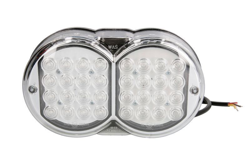 Stopuri spate LED WAS Lampa spate L/R 12V/24V Dreapta/Stanga IP66/IP68 Transparent Alb Lumini frana/pozitie