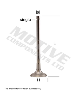 Supapa evacuare MOTIVE Exhaust Valve 41,5x10x139mm Motor Mecanism Distribuţie Supape Ghidaje