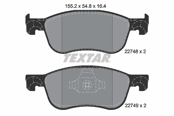 Set placute frana disc Fata TEXTAR Ford Fiesta VII 1.0-1.5D 05.17-