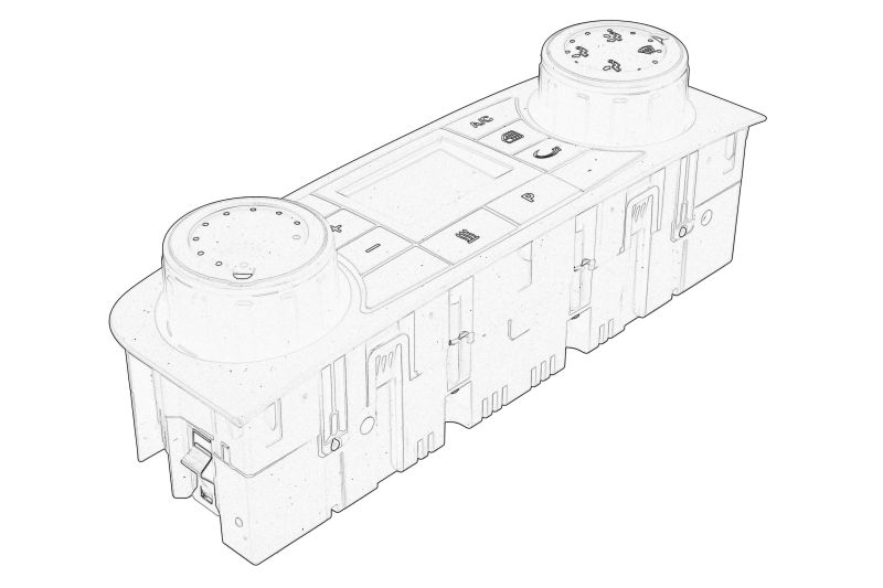 Modul de control încălzire aer condiționat OE M.A.N. pentru MAN