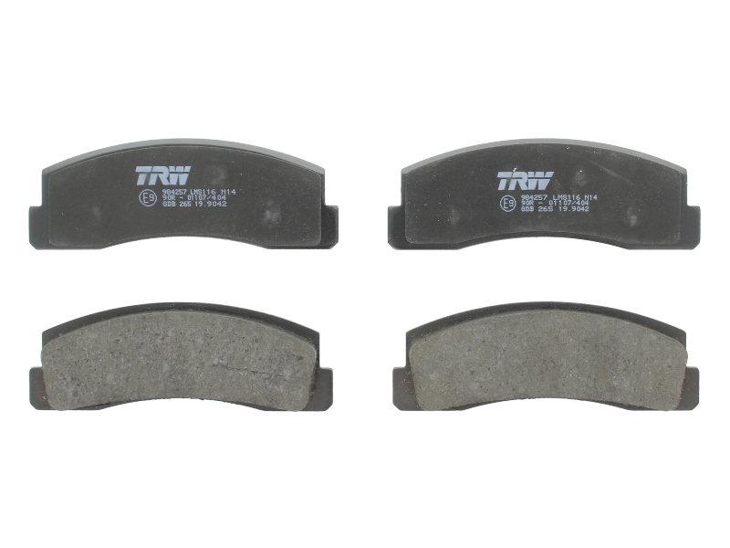 Set Placute Frana Fata LADA Nadeschda Niva 1.6-1.9D 12.76- TRW Automotive 125.9x45.0x16.0 mm