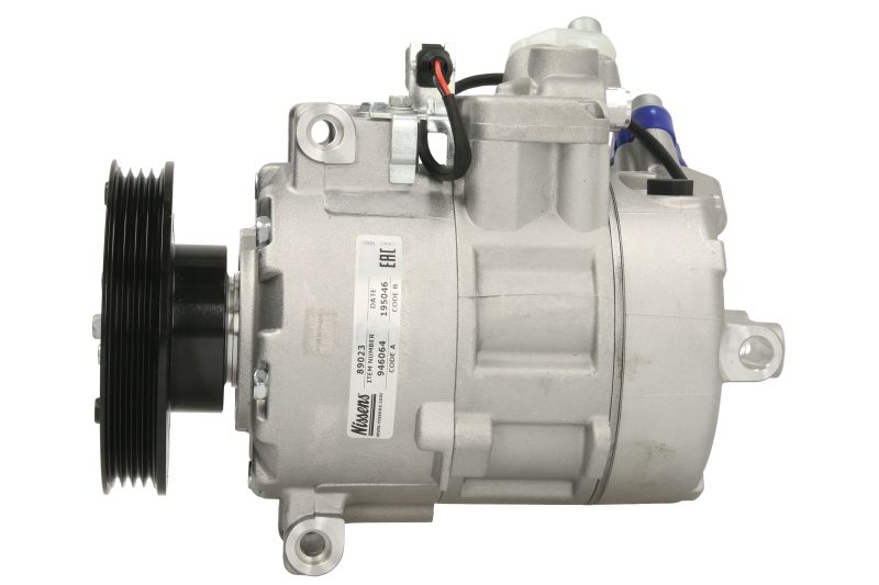 Compresor aer condiționat NISSENS AUDI A4 B6 A6 C5 1.8/1.9D 07.00-01.05 7SEU16C 12V 3 gauri R134a PAG 46 4 caneluri 110mm 180ml