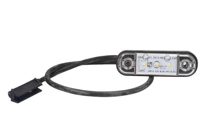 Lumina de clarificare LED albă WAS dreapta/stânga 12/24V fixare suprafață lungime cablu 500mm conector CLICK-IN/JAEGER