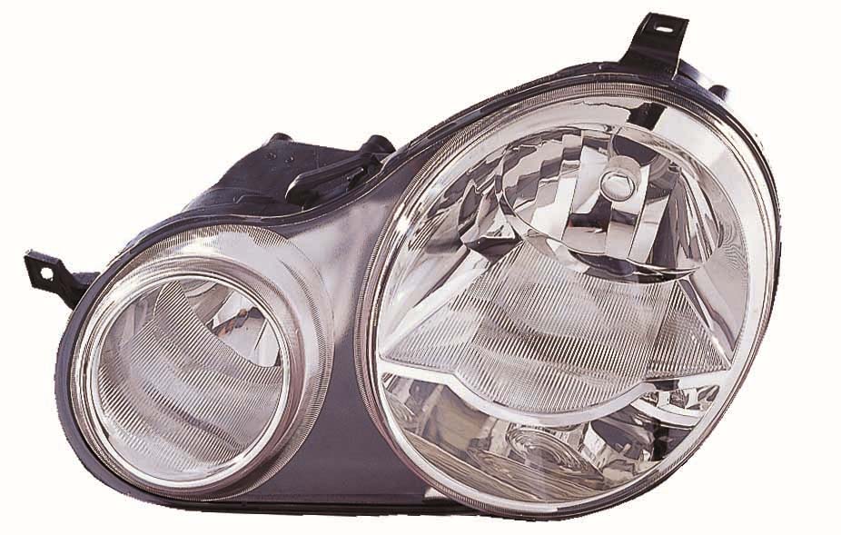 Far Stanga DEPO VW POLO IV Lampa Frontala H1/H7 Electric Fara Motoras Culoare Cromat Montare Fata 04.05