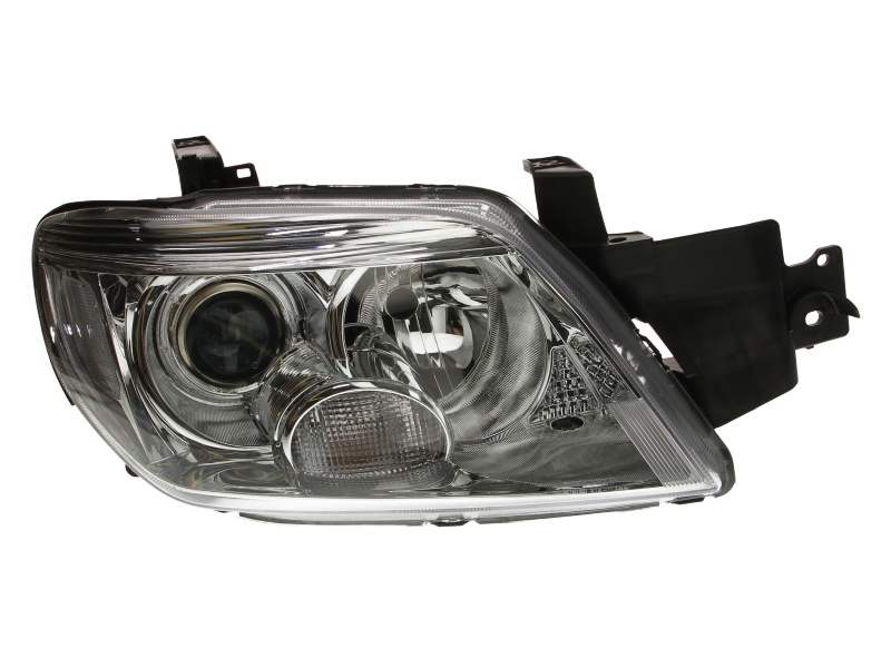 Far Dreapta DEPO Lampa Frontala H1/HB4 Manual Fara Motoras Culoare Cromat Mitsubishi Outlander I 01.05-03.07