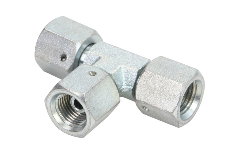 Cuplaj hidraulic T-conector filet interior 1/4 inch Sistem hidraulic de putere Elemente PNEUMATICS