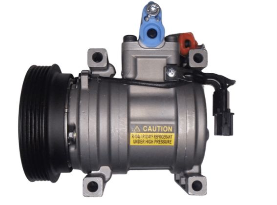 Compresor aer condiționat AIRSTAL HCC HS-09 Hyundai 12V R134a 4 găuri 118mm 5 caneluri PAG 46 150ml