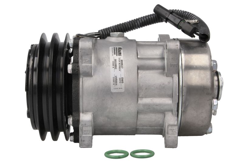 Compresor aer condiționat NISSENS LOTUS 200ml 4 găuri 12V R134a FLX7 132mm 2 caneluri PAG 46