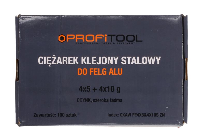 Greutate lipite oțel argintiu 60g banda larga zincat 100buc PROFITOOL 4x10g 4x5g turisme