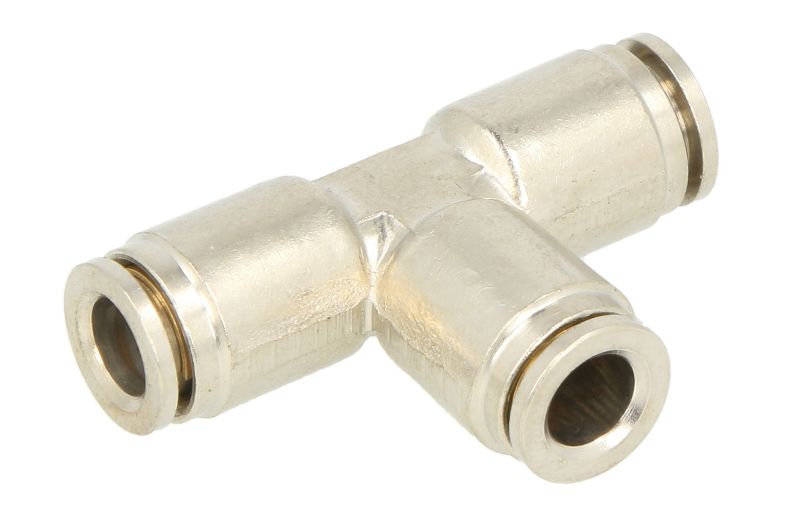 Cap de cuplare PNEUMATICS, Sistem pneumatic, Montare TEKALAN, Piese conector T, metal, Fir 6x1 mm, 1buc