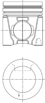 Piston KOLBENSCHMIDT diametru 120,01mm STD lungime 129,95mm diametru pivot 54,0mm inaltime compresie 85,45mm