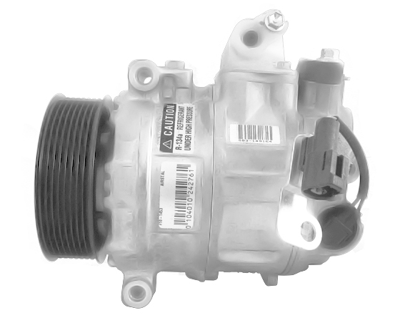 Compresor aer condiționat Denso 7SEU17C AIRSTAL Land Rover fulie 110mm 8 caneluri ulei PAG 46 180ml refrigerant R134a 12V