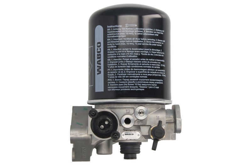 Uscator aer sistem compresor WABCO separator lichide 11.5 bar supapa reglare presiune incalzitor 24V baioneta EVOBUS MERCEDES SOLARIS