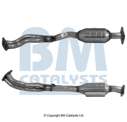 Convertor catalitic oval EURO 3 BM CATALYSTS Mazda MX-5 II 1.6/1.8 05.98-10.05 benzina omologare E9-103R kit montare