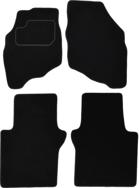 Covoras podea textil MAMMOOTH velours negru 4 buc fata spate set HONDA JAZZ II 03.02-07.08 Sedan