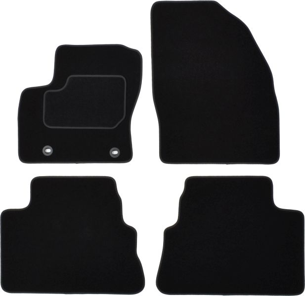 Covoras podea textil velours negru 4 buc Fata/Spate MAMMOOTH pentru FORD KUGA I 02.08-11.12 SUV/Off-road