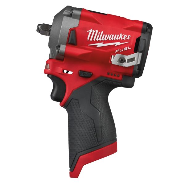 Pistol impact acumulator MILWAUKEE M12 FIW38-0 12V patrat extern 3/8 cuplu maxim 339Nm motor fara perii Li-Ion