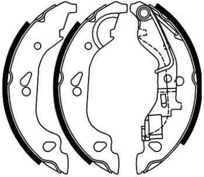 Set saboti frana ABE FIAT PUNTO 1.2-1.9D 09.99-03.12 Diametru 180 mm Latime 32.5 mm Spate Puntea spate LOCKHEED