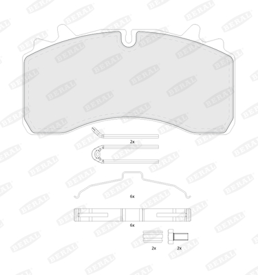 Set placute frana,frana disc BERAL