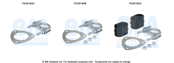 Set montare sistem evacuare BM CATALYSTS FIAT CROMA OPEL SIGNUM VECTRA C GTS 2.2 04.02-