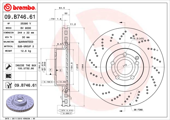 Disc frana BREMBO