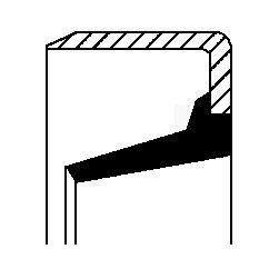 Simering ulei arbore cotit FENDT CORTECO (41,4x52x7,7 mm) Piesele normalizate Garnituri Simering etansare