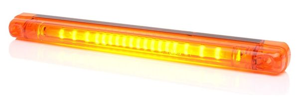 Girofar Rotativ Portocaliu LED 12/24V 0.3m Cablu 237x20mm Montare Verticală WAS