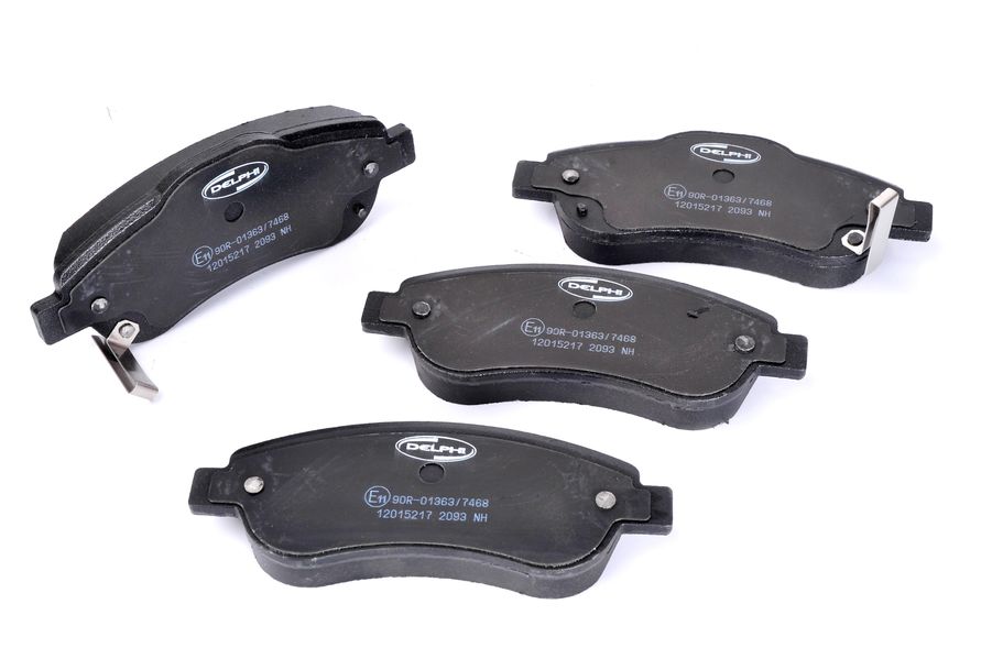 Set placute frana Fata DELPHI HONDA CR-V III IV 1.6D-2.4 06.06- Inaltime 57mm Latime 151mm Grosime 19mm Senzor uzura Da