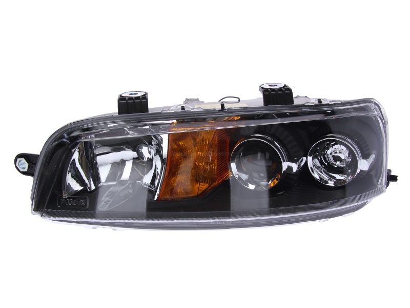 Far Stanga DEPO Halogen 2*H1 Electric Fara Motoras Negru Galben FIAT PUNTO EVO Hatchback