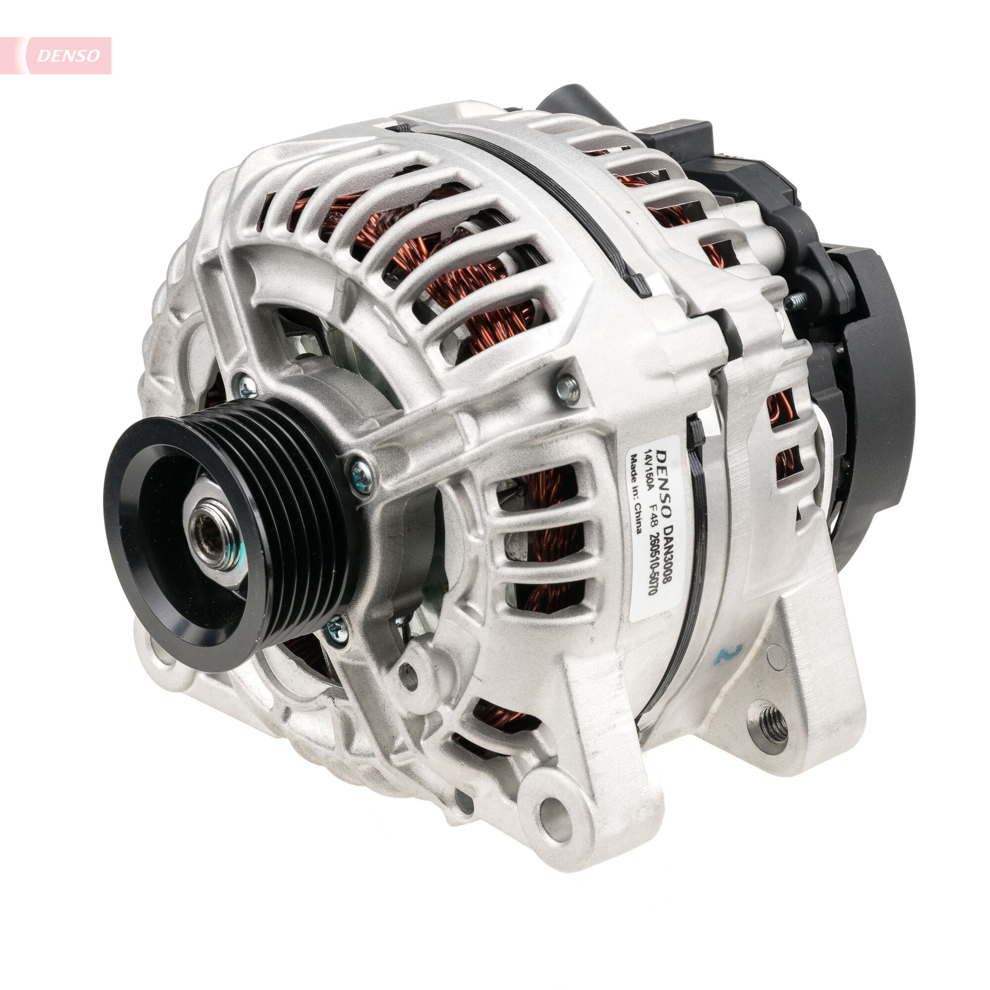 Alternator DENSO 14V 150A CITROEN BERLINGO C5 C8 JUMPER JUMPY XANTIA XSARA FIAT DUCATO 1.9D 2.0D 2.2D 54mm 6 caneluri